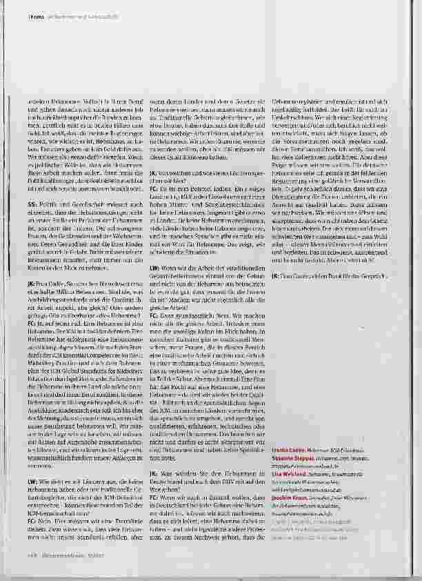 Vorschauseite 4: Eine Hebamme ist eine Hebamme