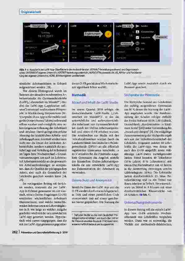 Vorschauseite 2: App-basierte vs. geschätzte Ermittlung der Arbeitszeit von Gymnasiallehrkräften