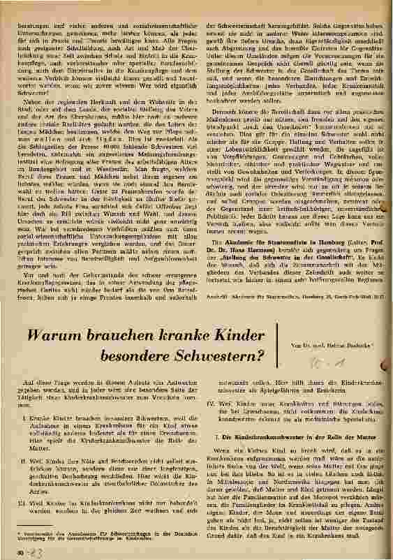 Vorschauseite 4: Schwesternberuf und Gesellschaft