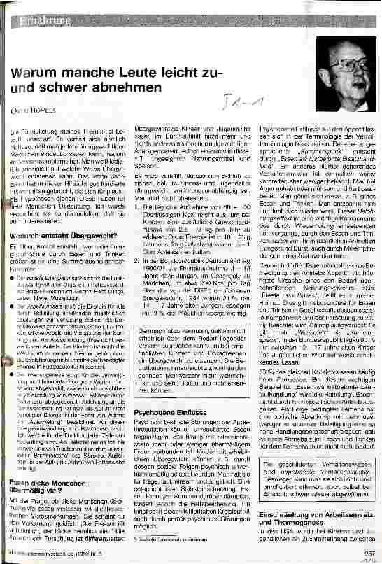 Vorschauseite 1: Warum manche Leute leicht zuund schwer abnehmen