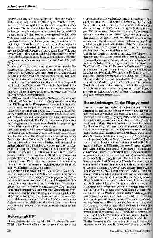 Vorschauseite 2: Probleme der Pflegenden im Maßregelvollzug