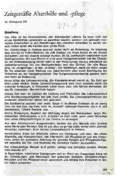 Vorschauseite 1: Zeitgemäße Altenhilfe und -pflege
