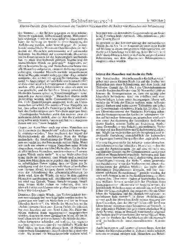 Vorschauseite 5: Zum Übereinkommen der Vereinten Nationen über die Rechte von Menschen mit Behinderung