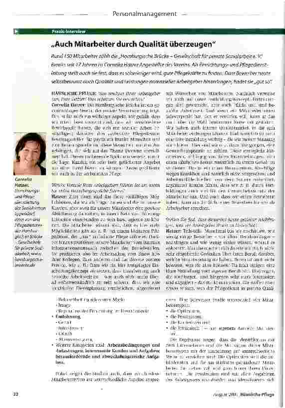 Vorschauseite 1: „Auch Mitarbeiter durch Qualität überzeugen