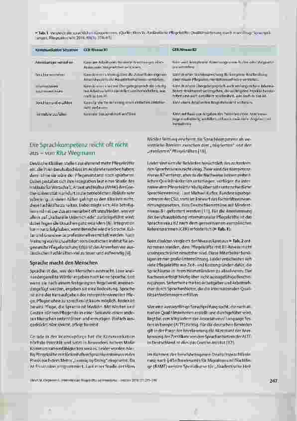 Vorschauseite 3: Internationale Pflegekräfte in deutschen Kliniken