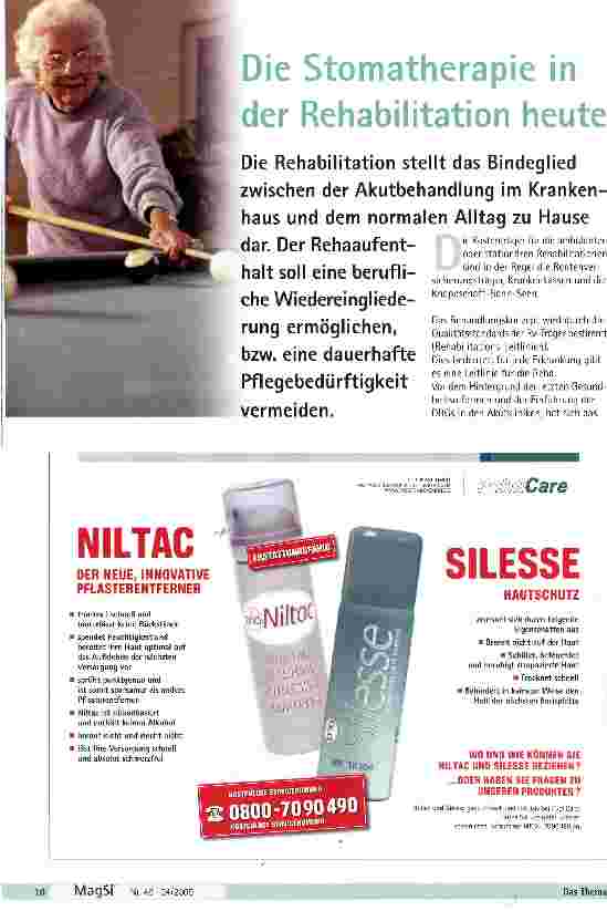 Vorschauseite 1: Die Stomatherapie in der Rehabilitation heute