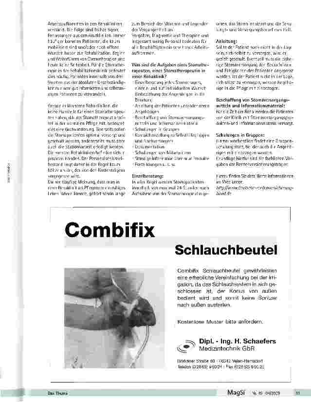 Vorschauseite 2: Die Stomatherapie in der Rehabilitation heute