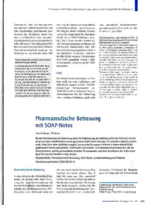Vorschauseite 3: Erfassung und Bewertung unerwünschter Arzneimittelwirkungen bei ausgewählten Antiepileptika im Krankenhaus