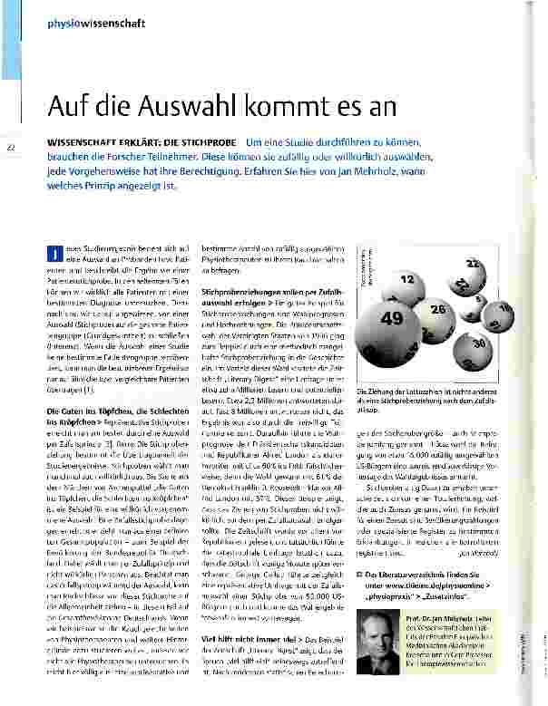 Vorschauseite 1: Auf die Auswahl kommt es an