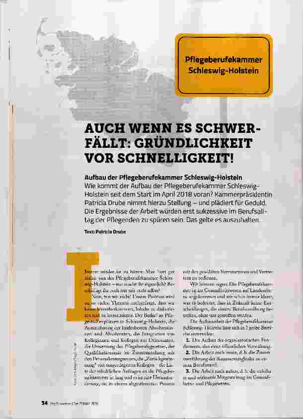 Vorschauseite 1: AUCH WENN ES SCHWERFÄLLT: GRÜNDLICHKEIT VOR SCHNELLIGKEIT!