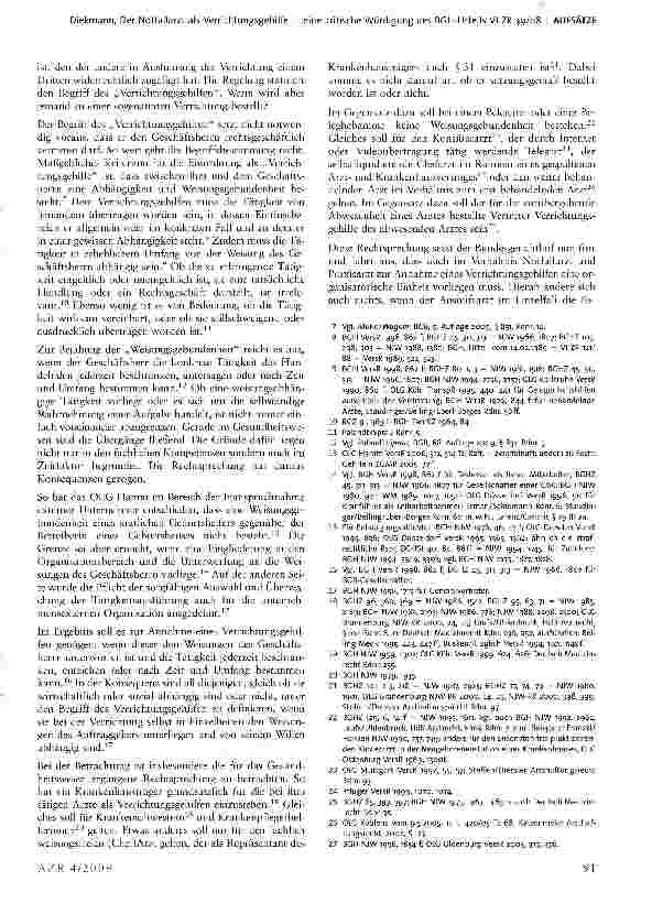 Vorschauseite 2: Der Notfallarzt als Verrichtungsgehilfe - eine kritische Würdigung des BGH-Urteils VI ZR 39/08