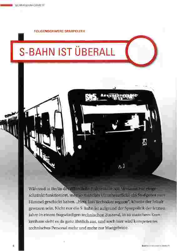 Vorschauseite 1: S-BAHN IST ÜBERALL
