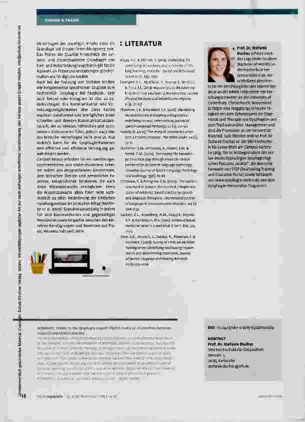 Vorschauseite 5: Online zum Dysphagie-Experten?