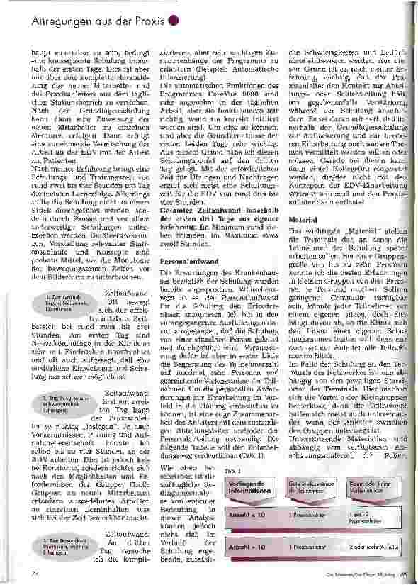 Vorschauseite 5: EDV-Einarbeitung im Herzzentrum Frankfurt/Main