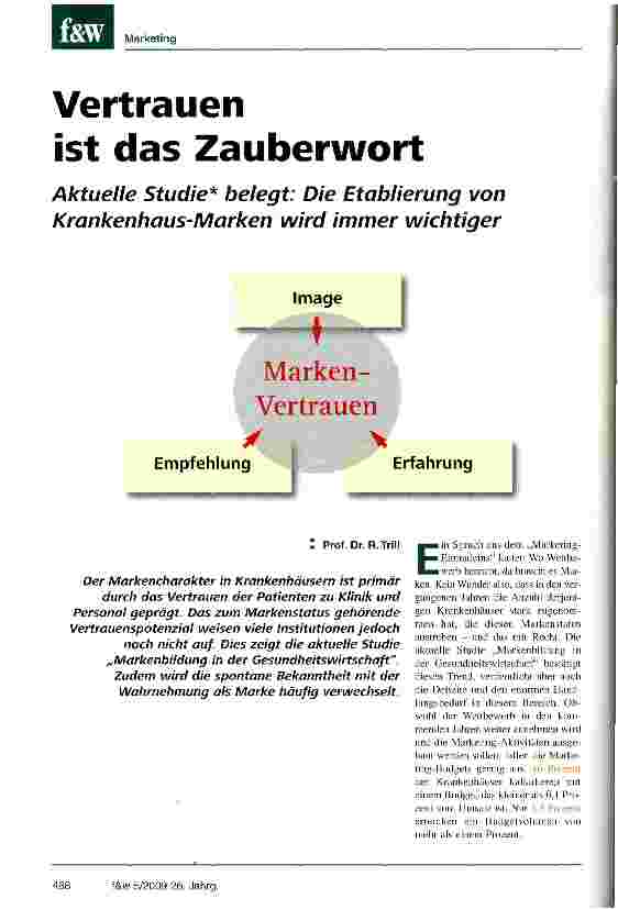 Vorschauseite 1: Vertrauen ist das Zauberwort