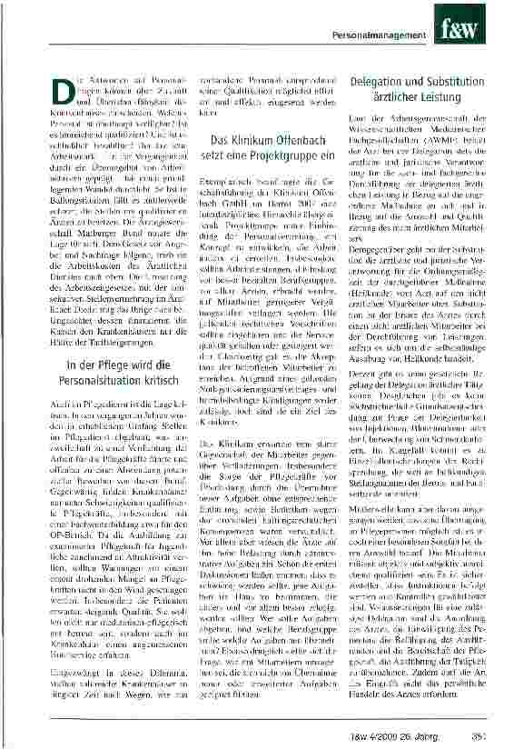 Vorschauseite 2: Arbeit neu verteilen und teure Stellen einsparen