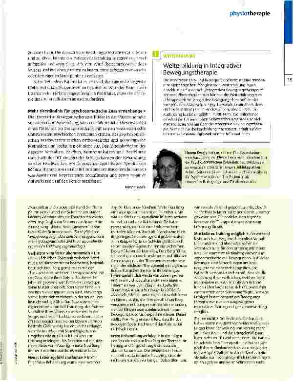 Vorschauseite 4: Therapie von Körper und Seele