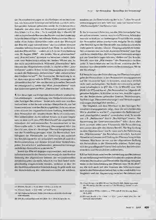Vorschauseite 4: Der Personalrat - Kontrolleur der Verwaltung?