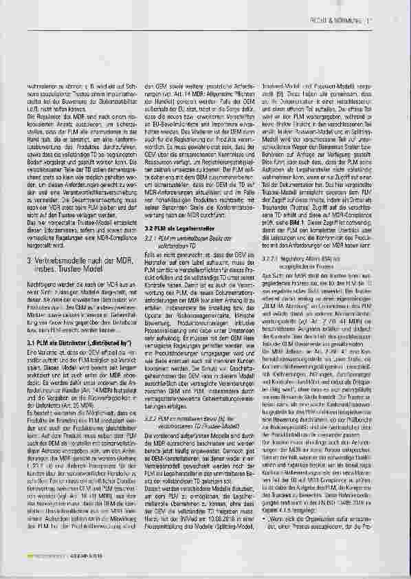 Vorschauseite 3: OEM-PLM-Konstellationen un ter der MDR