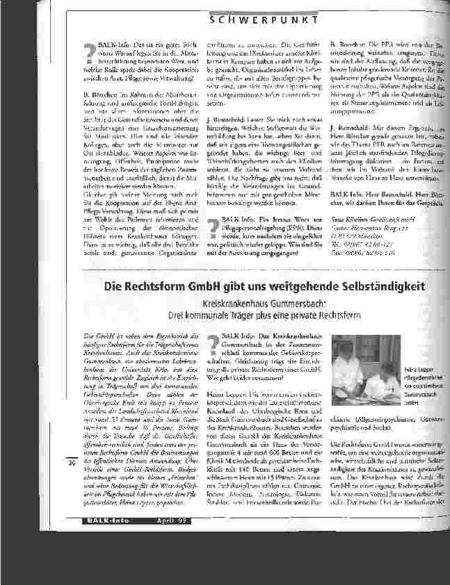 Vorschauseite 4: Eine allmächtige Zentrale gibt es nicht Private Betriebsführung von Krankenhäusern am Beispiel der Sana-Kliniken mbH München