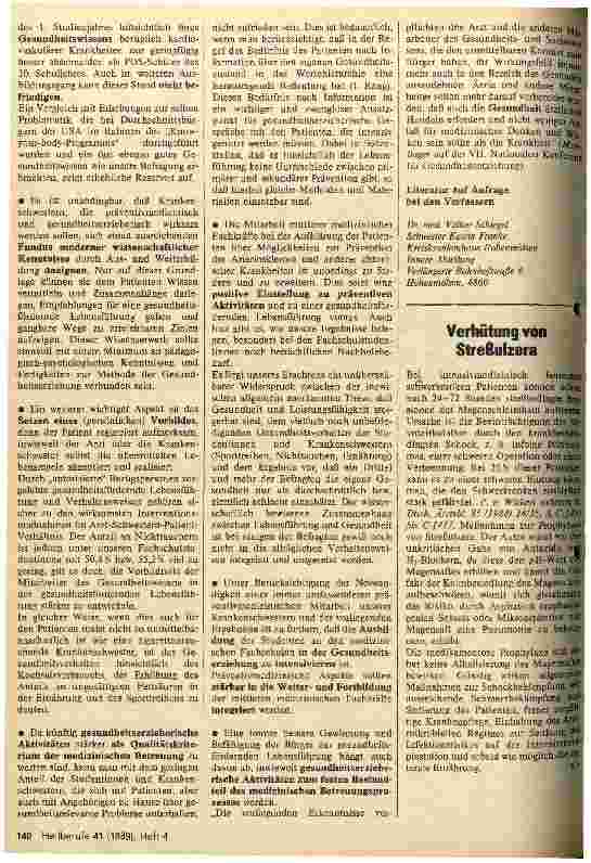 Vorschauseite 3: Vorbereitung medizinischer Fachschulstudenten auf präventiv-medizinische Erfordernisse