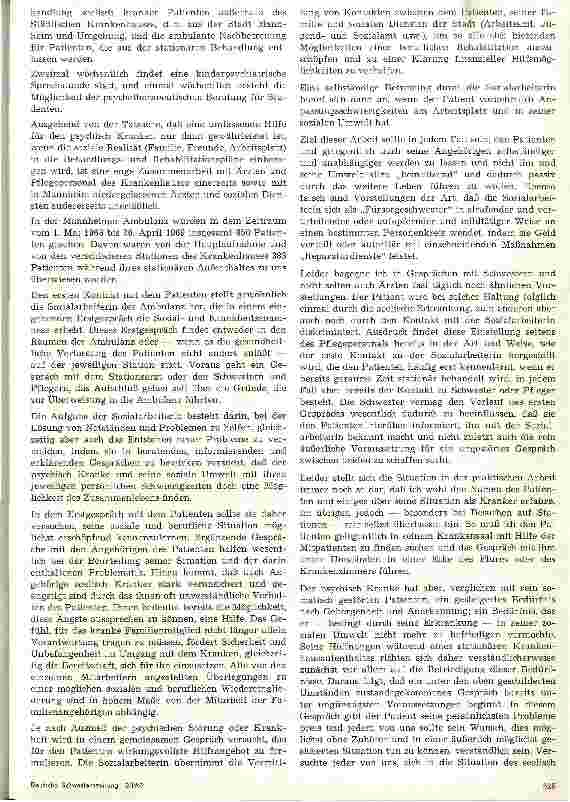 Vorschauseite 2: Erfahrungen einer Sozialarbeiterin in einer psychiatrischen Ambulanz