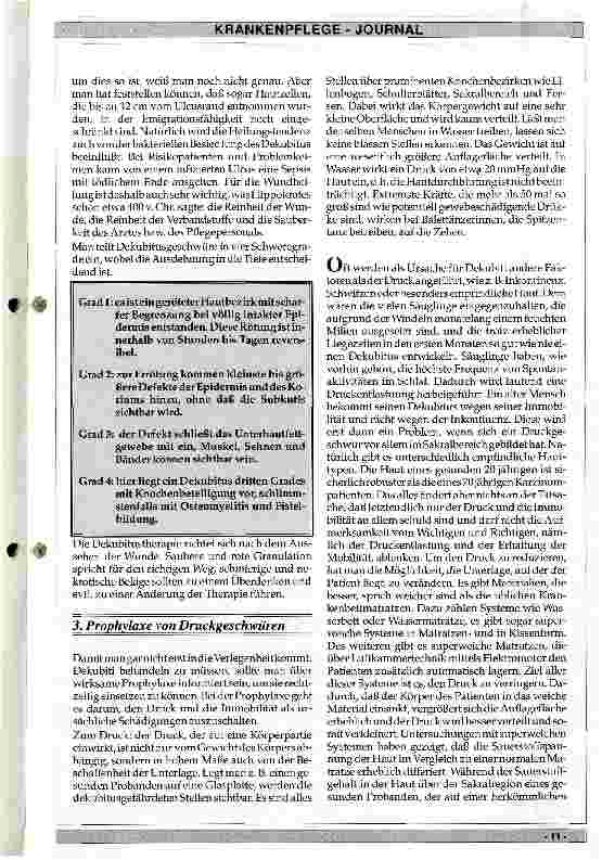 Vorschauseite 4: Pathophysiologie von Dekubitalulcera und ihre Prophylaxe