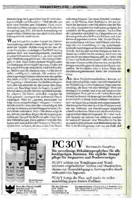 Vorschauseite 5: Pathophysiologie von Dekubitalulcera und ihre Prophylaxe