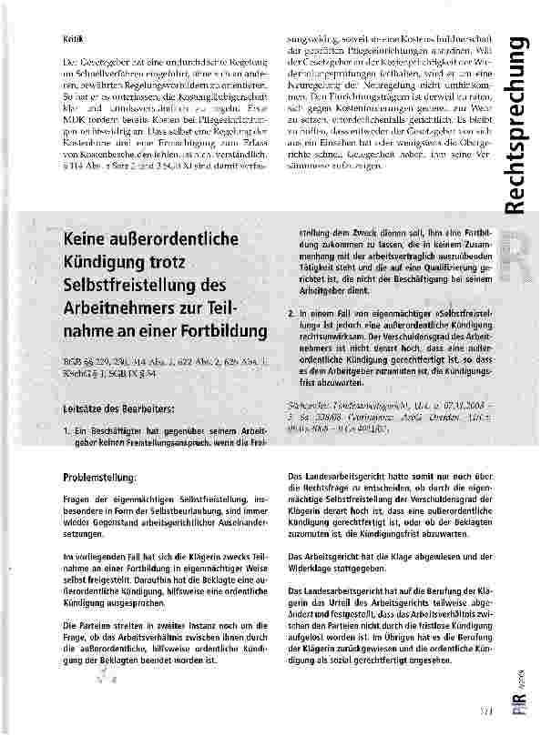 Vorschauseite 4: Die Pflegereform 2008 und ihre Folgen - Das Kostenrecht der Qualitätsprüfungen nach §114 SGB XI