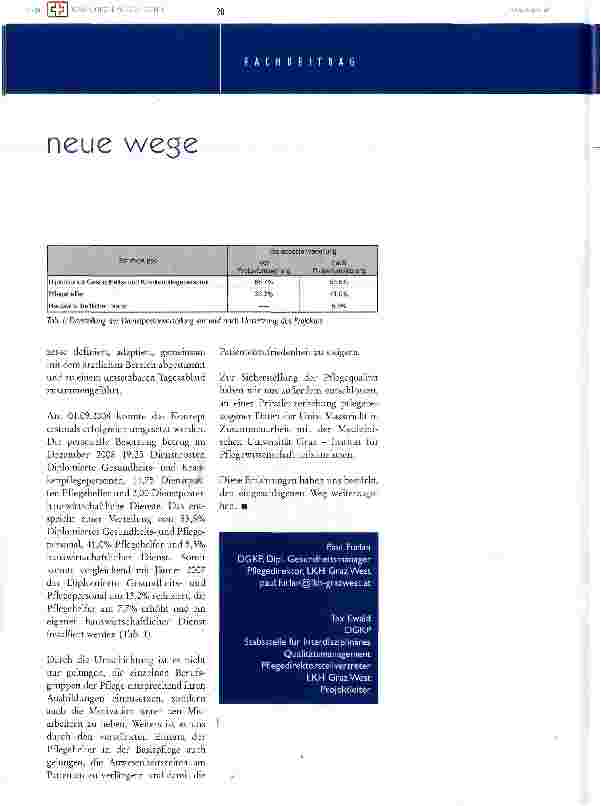 Vorschauseite 3: neue wege in der pflege