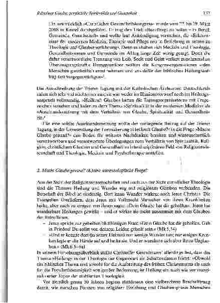Vorschauseite 3: Religiöser Glaube, persönliche Spiritualität und Gesundheit