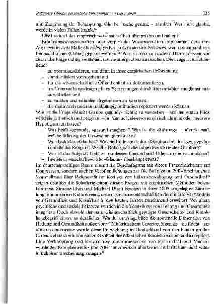 Vorschauseite 5: Religiöser Glaube, persönliche Spiritualität und Gesundheit