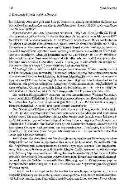 Vorschauseite 6: Religiöser Glaube, persönliche Spiritualität und Gesundheit