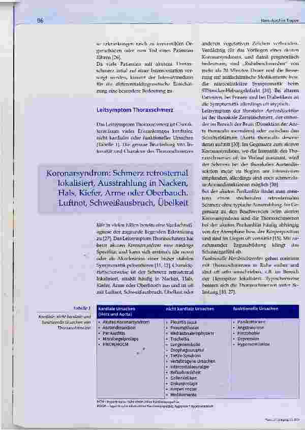 Vorschauseite 2: Akuter Thoraxschmerz: Was sollte die Intensivpflege wissen?