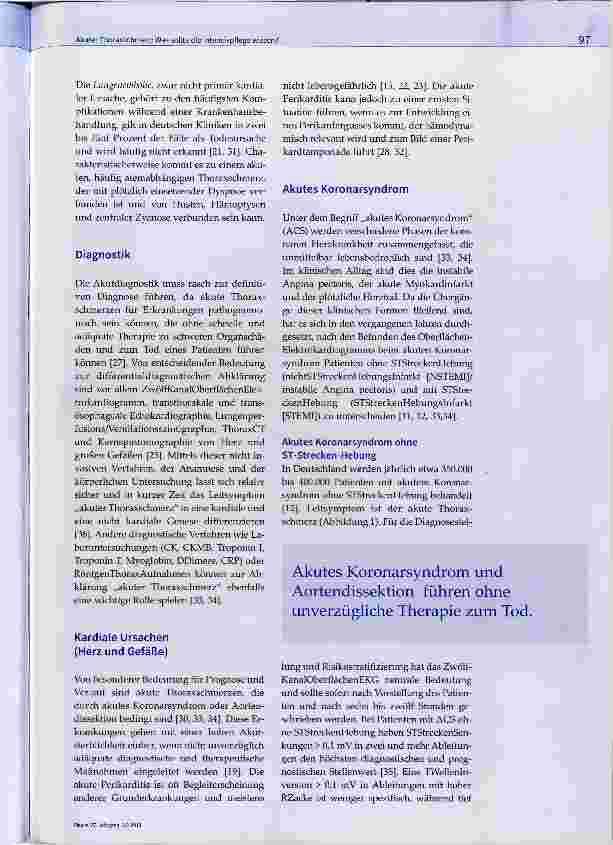 Vorschauseite 3: Akuter Thoraxschmerz: Was sollte die Intensivpflege wissen?