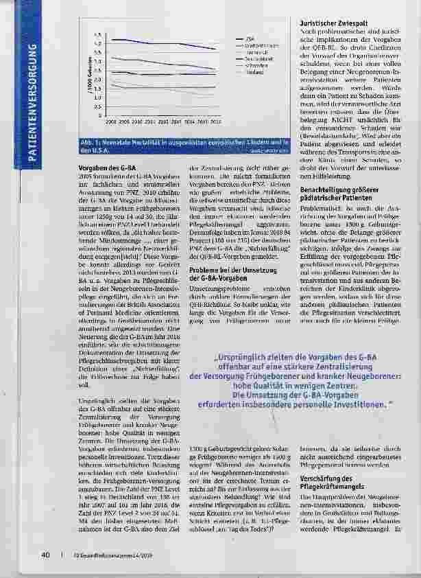Vorschauseite 2: Drohende Versorgungsengpässe durch GBA-Richtlinien?