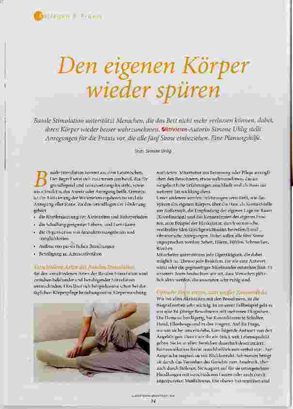Vorschauseite 1: Den eigenen Körper wieder spüren