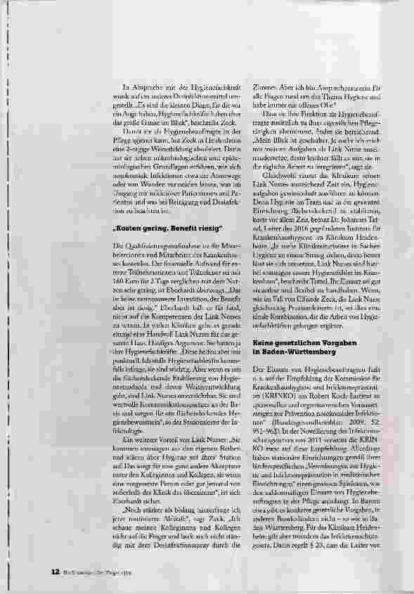 Vorschauseite 3: LINK NURSES ALS WERTVOLLE MULTIPLIKATOREN