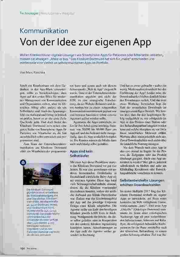 Vorschauseite 1: Kommunikation Von der Idee zur eigenen App