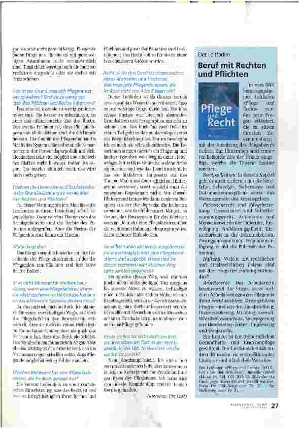 Vorschauseite 2: «Ich will das Bewusstsein für das Recht wecken»