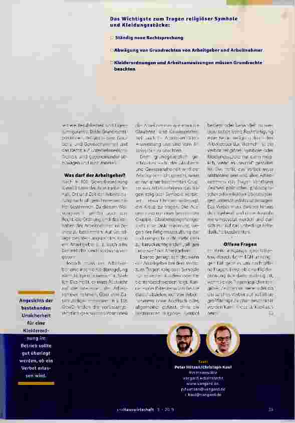 Vorschauseite 2: Verbote genau abwägen