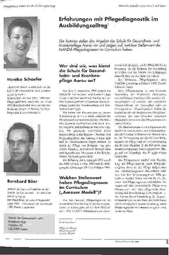 Vorschauseite 1: Erfahrungen mit Pflegediagnostik im Ausbildungsalltag
