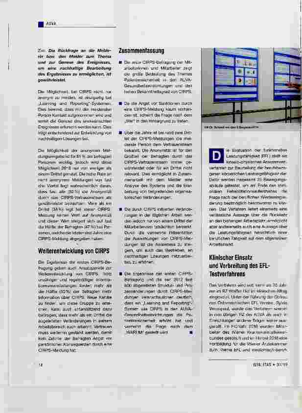 Vorschauseite 5: Hat CIRPS etwas bewirkt?
