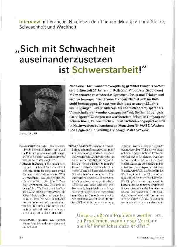 Vorschauseite 1: Sich mit Schwachheit auseinanderzusetzen ist Schwerstarbeit!