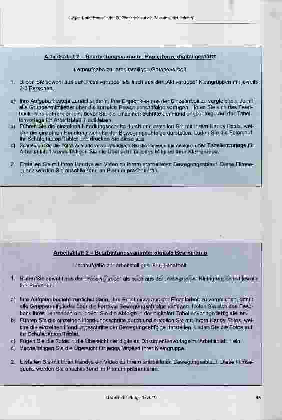 Vorschauseite 6: Zu Pflegende auf die Bettkante mobilisieren