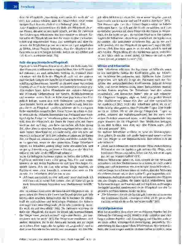 Vorschauseite 4: Die subjektiven Erfahrungen von Menschen, die regelmäßig ambulant Depot-Neuroleptika erhalten