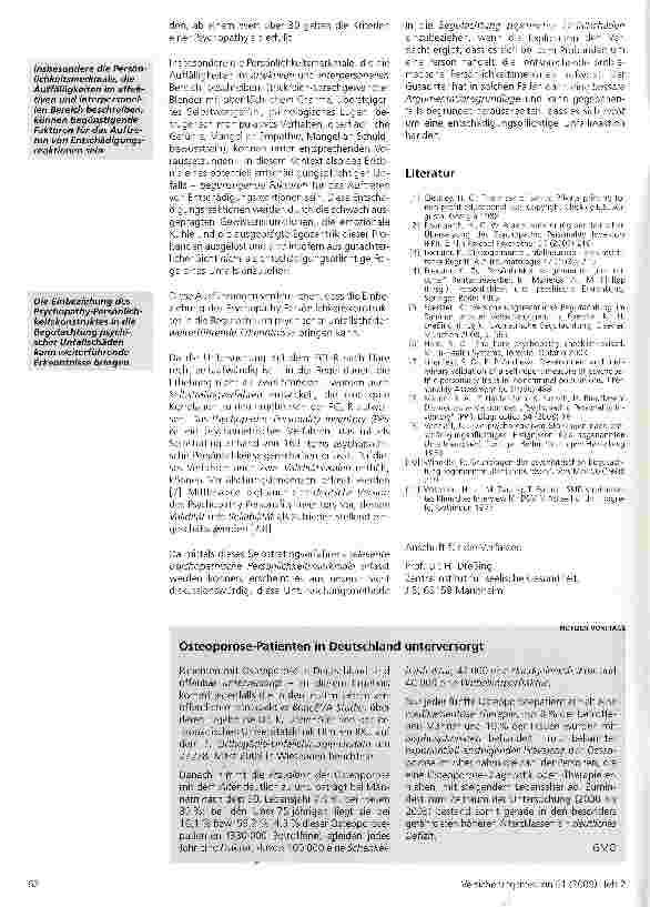 Vorschauseite 4: Unfall, Haftpflicht, Psychische Erkrankungen, BegutachtungDie Bedeutung des „Psychopathy-Konzeptes in der Begutachtung von psychischen Unfallschäden