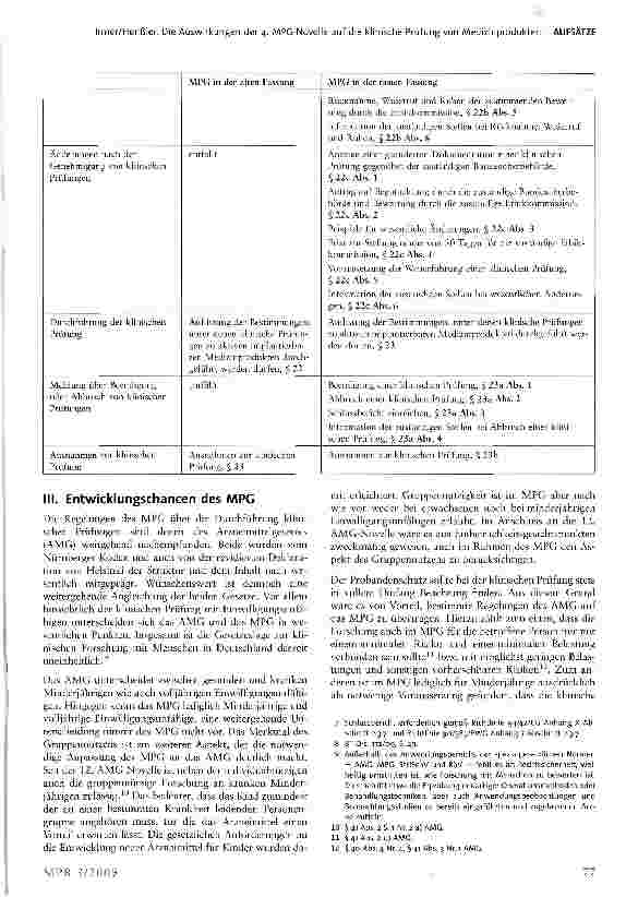 Vorschauseite 5: Die Auswirkungen der 4. MPG-Novelle auf die klinische Prüfung von Medizinprodukten