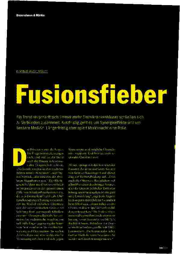 Vorschauseite 1: Fusionsfieber
