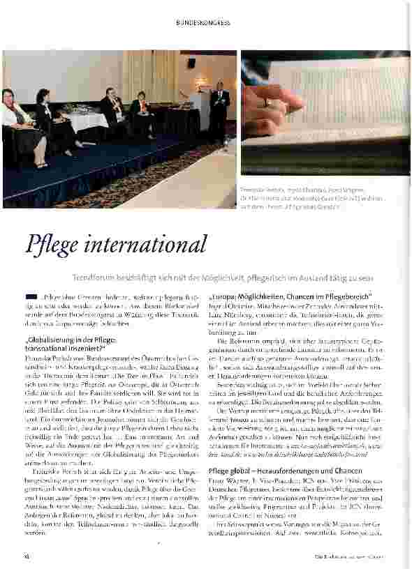 Vorschauseite 1: Pflege international